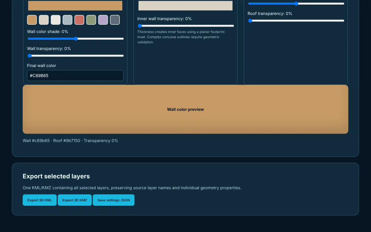 Classic Building Builder with shared building settings