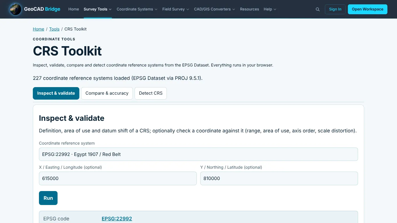 CRS Toolkit