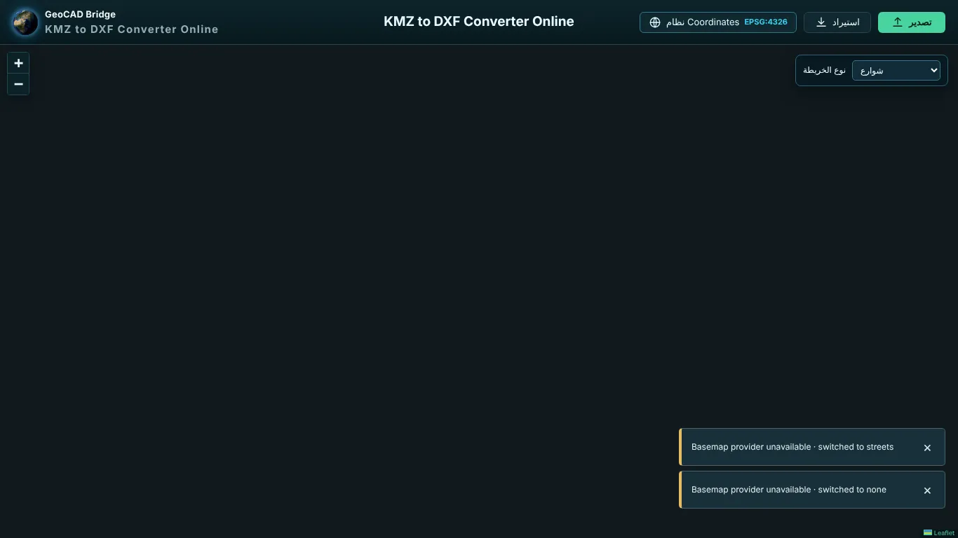 KMZ to DXF converter