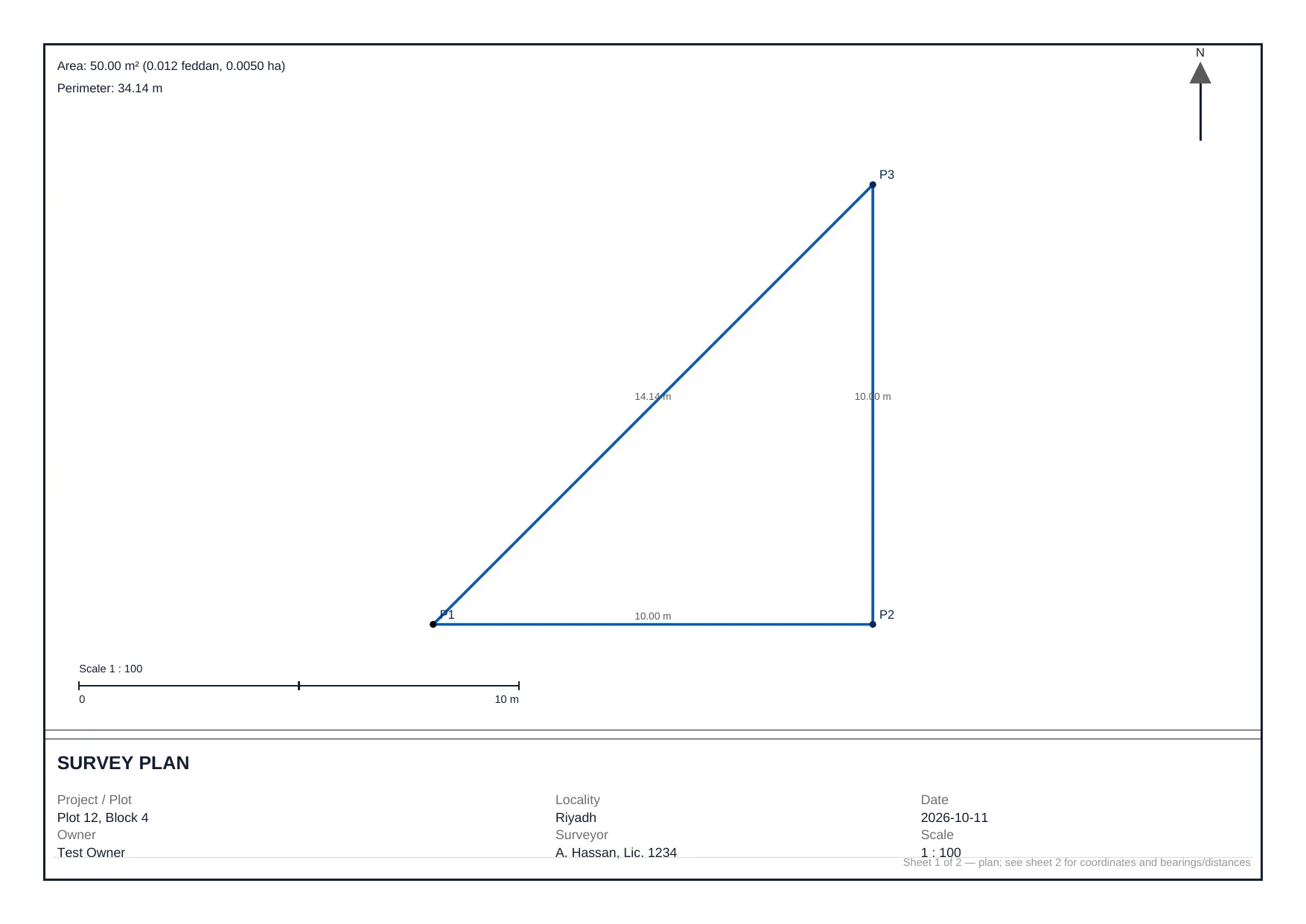 Survey Plan